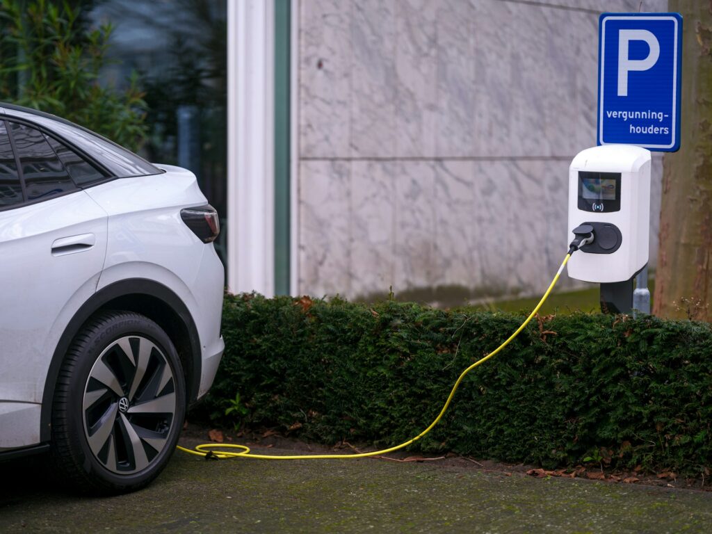 The number of charging stations for electric vehicles is growing across Europe and Asia.