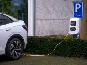 The number of charging stations for electric vehicles is growing across Europe and Asia.