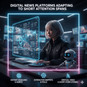Digital News Platforms Adapting to Short Attention Spans