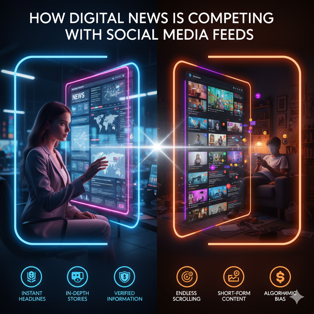 How Digital News Is Competing With Social Media Feeds