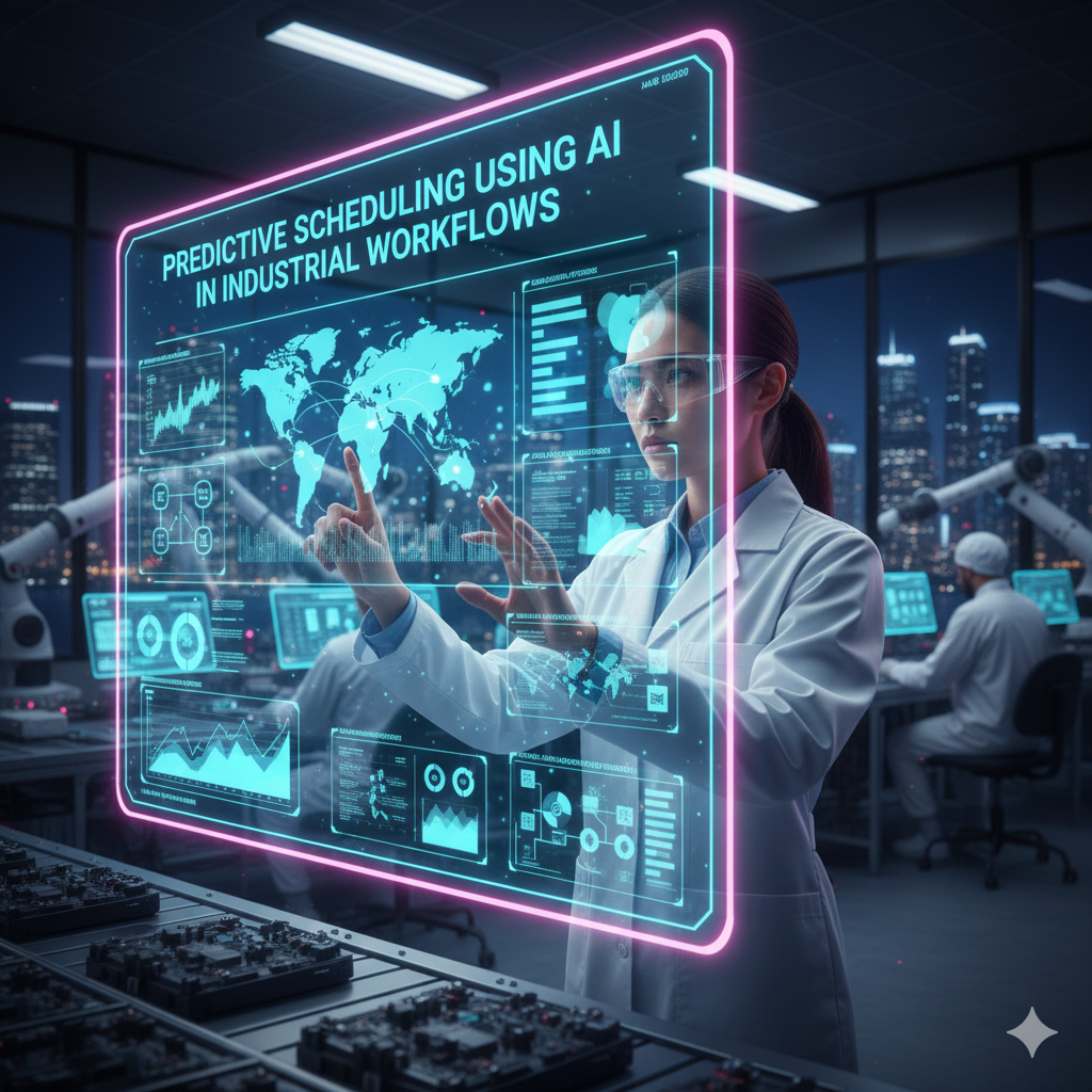 Predictive Scheduling Using AI in Industrial Workflows