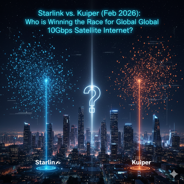 Starlink vs. Kuiper (Feb 2026): Who is Winning the Race for Global 10Gbps Satellite Internet?