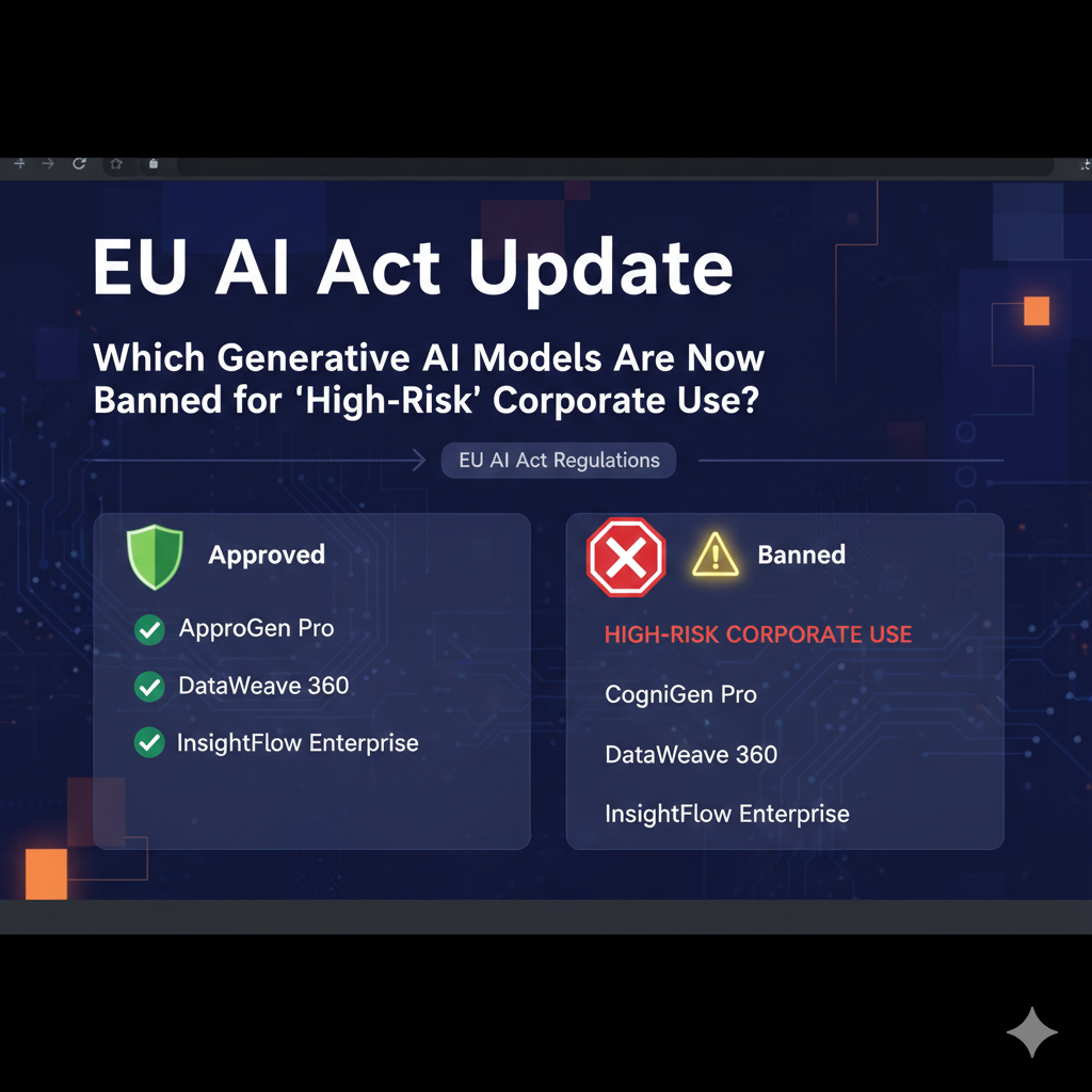EU AI Act Update: Which Generative AI Models Are Now Banned for "High-Risk" Corporate Use?