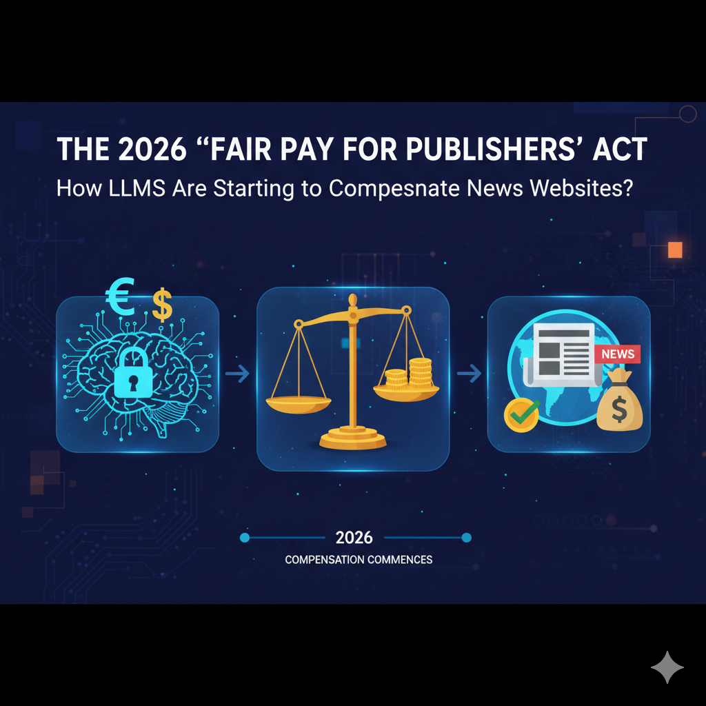 The 2026 "Fair Pay for Publishers" Act: How LLMs Are Starting to Compensate News Websites