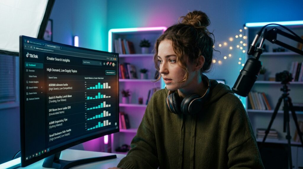 Utilizing the TikTok Creator Search Insights Tool to Plan Low-Competition Video Scripts